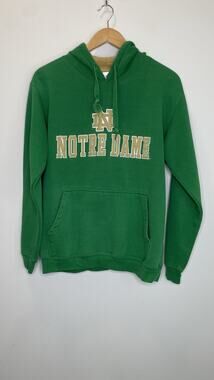 Vintage E5 Notre Dame Fighting Irish Pullover Sweatshirt Hoodie NCAA Football S